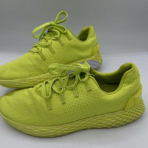 NOBULL WOMEN'S 8.5 MEN'S 7 SWIRL RIPSTOP RUNNER SHOES YELLOW MINT